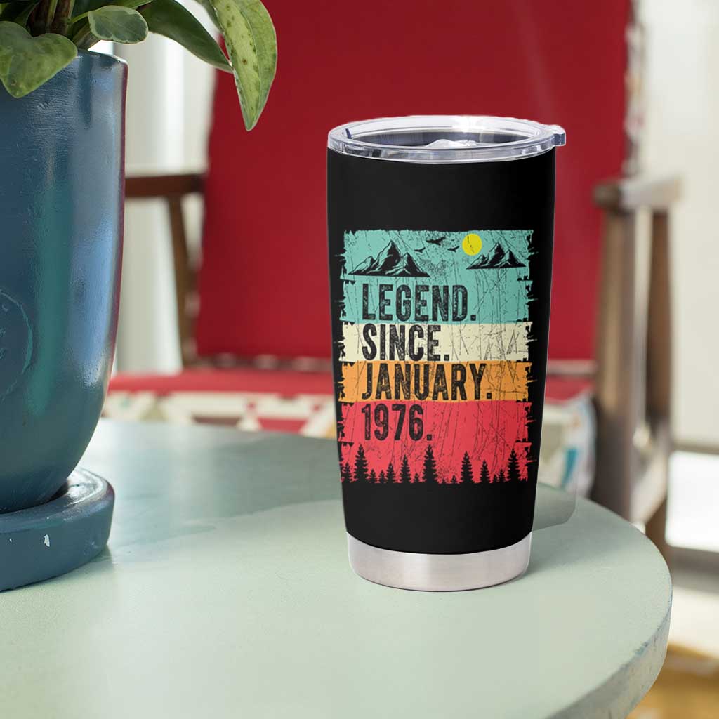 Vintage 1976 Birthday Tumbler Cup Retro 50th Birthday Gifts 50 Years Old