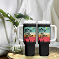 Vintage 1976 Birthday Tumbler With Handle Retro 50th Birthday Gifts 50 Years Old