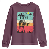 Vintage 1976 Birthday Youth Sweatshirt Retro 50th Birthday Gifts 50 Years Old