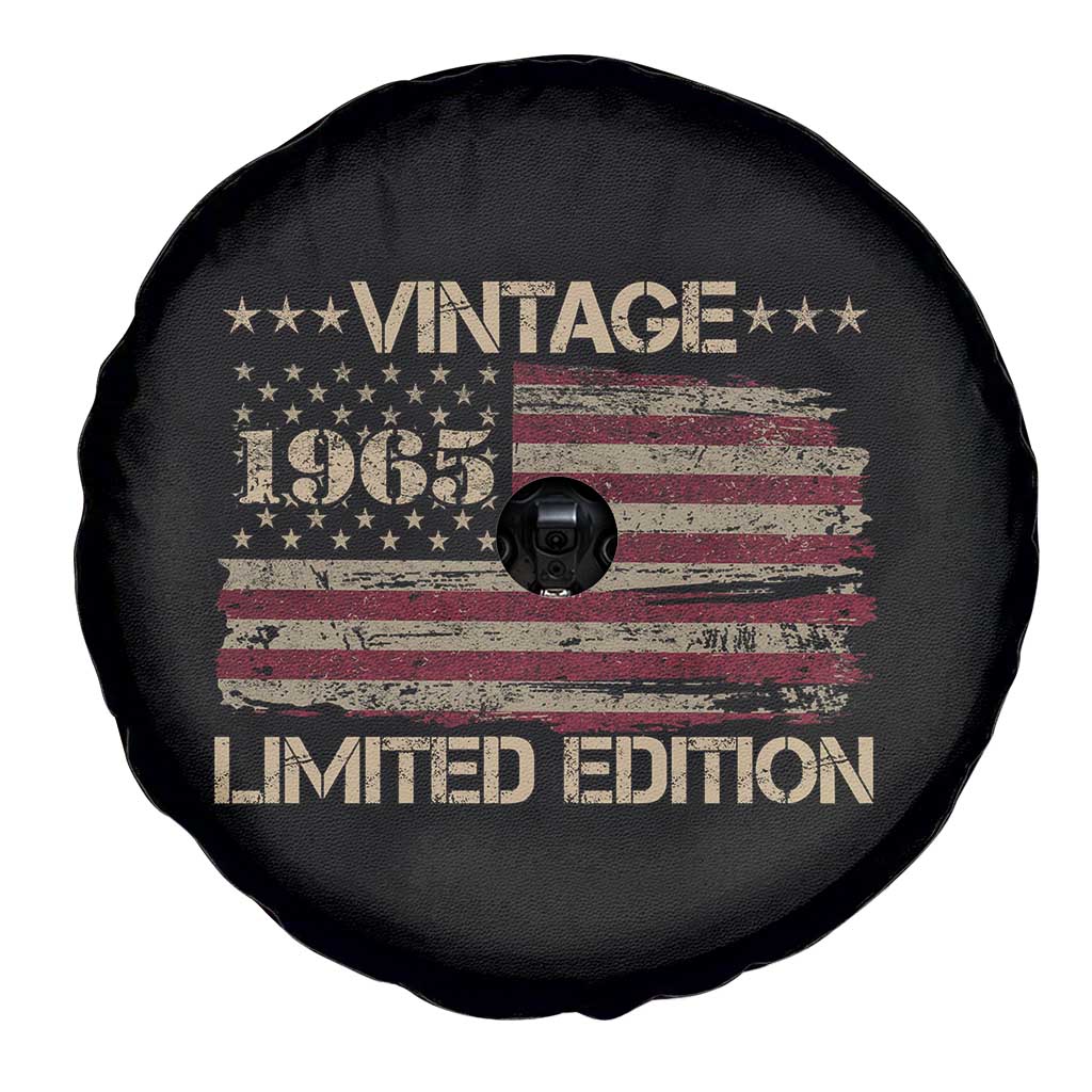Vintage 1965 Birthday Spare Tire Cover Limited Edition Retro American Flag
