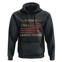 Vintage 1965 Birthday Hoodie Limited Edition Retro American Flag