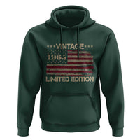 Vintage 1965 Birthday Hoodie Limited Edition Retro American Flag