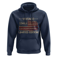 Vintage 1965 Birthday Hoodie Limited Edition Retro American Flag