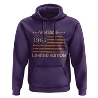 Vintage 1965 Birthday Hoodie Limited Edition Retro American Flag