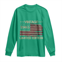 Vintage 1965 Birthday Long Sleeve Shirt Limited Edition Retro American Flag