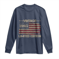 Vintage 1965 Birthday Long Sleeve Shirt Limited Edition Retro American Flag