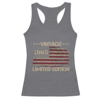 Vintage 1965 Birthday Racerback Tank Top Limited Edition Retro American Flag