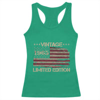 Vintage 1965 Birthday Racerback Tank Top Limited Edition Retro American Flag