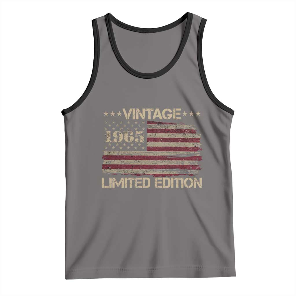 Vintage 1965 Birthday Tank Top Limited Edition Retro American Flag