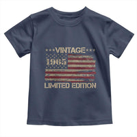 Vintage 1965 Birthday Toddler T Shirt Limited Edition Retro American Flag