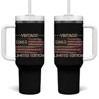 Vintage 1965 Birthday Tumbler With Handle Limited Edition Retro American Flag