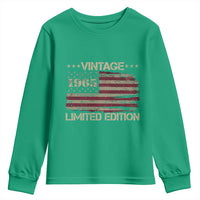 Vintage 1965 Birthday Youth Sweatshirt Limited Edition Retro American Flag