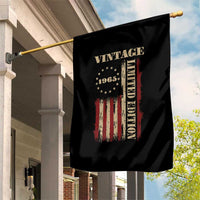 Vintage 1965 Birthday Garden Flag Retro American Flag Limited Edition