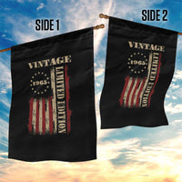 Vintage 1965 Birthday Garden Flag Retro American Flag Limited Edition