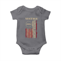 Vintage 1965 Birthday Baby Onesie Retro American Flag Limited Edition