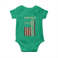 Vintage 1965 Birthday Baby Onesie Retro American Flag Limited Edition
