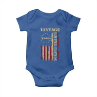 Vintage 1965 Birthday Baby Onesie Retro American Flag Limited Edition