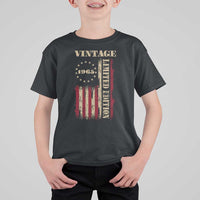 Vintage 1965 Birthday T Shirt For Kid Retro American Flag Limited Edition