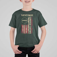 Vintage 1965 Birthday T Shirt For Kid Retro American Flag Limited Edition