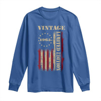 Vintage 1965 Birthday Long Sleeve Shirt Retro American Flag Limited Edition