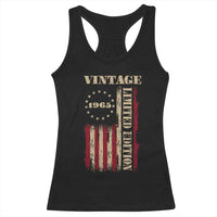 Vintage 1965 Birthday Racerback Tank Top Retro American Flag Limited Edition