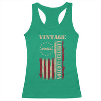 Vintage 1965 Birthday Racerback Tank Top Retro American Flag Limited Edition