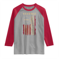 Vintage 1965 Birthday Raglan Shirt Retro American Flag Limited Edition