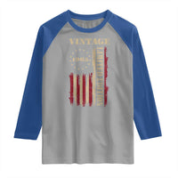 Vintage 1965 Birthday Raglan Shirt Retro American Flag Limited Edition