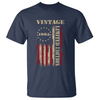Vintage 1965 Birthday T Shirt Retro American Flag Limited Edition