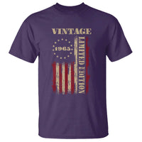 Vintage 1965 Birthday T Shirt Retro American Flag Limited Edition