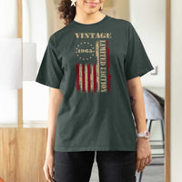 Vintage 1965 Birthday T Shirt For Women Retro American Flag Limited Edition
