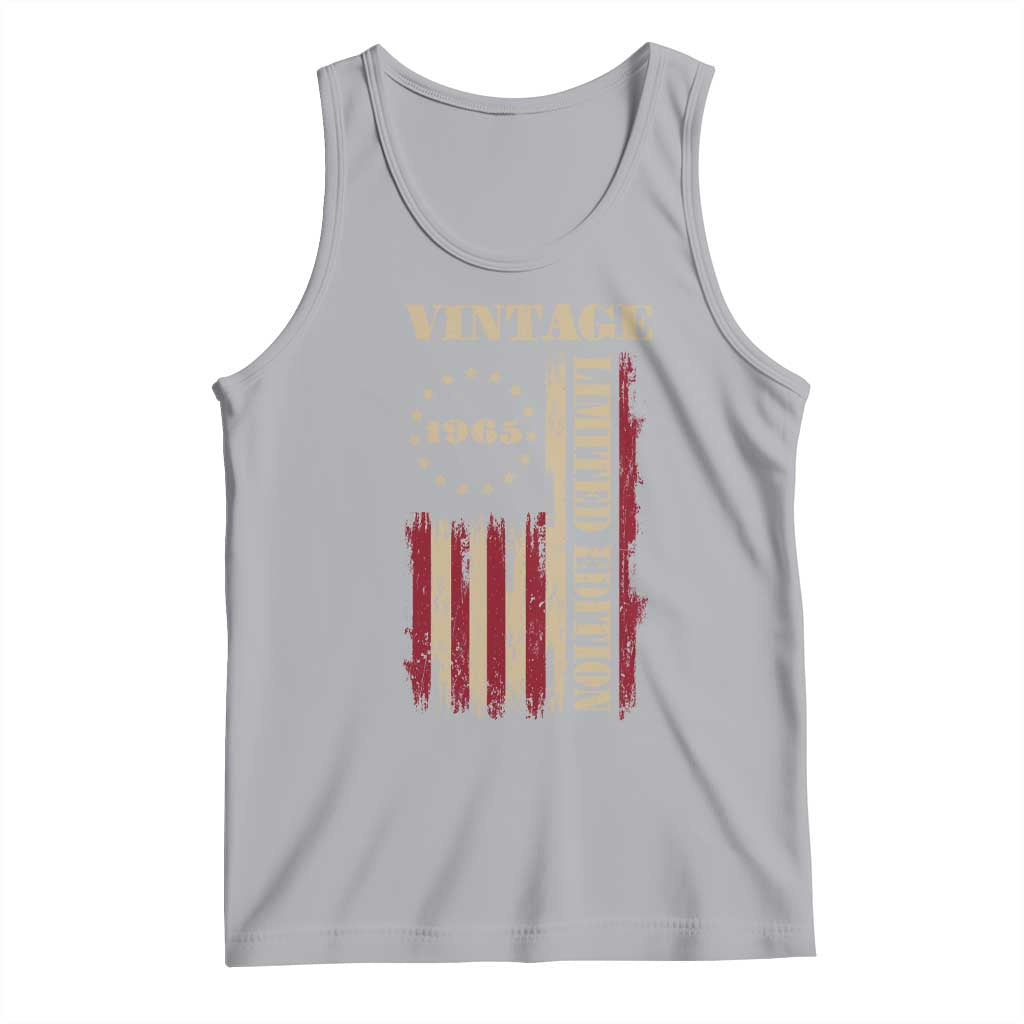 Vintage 1965 Birthday Tank Top Retro American Flag Limited Edition