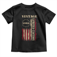 Vintage 1965 Birthday Toddler T Shirt Retro American Flag Limited Edition