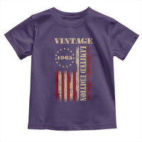 Vintage 1965 Birthday Toddler T Shirt Retro American Flag Limited Edition