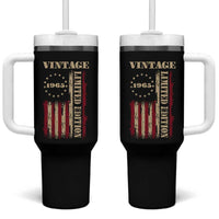 Vintage 1965 Birthday Tumbler With Handle Retro American Flag Limited Edition