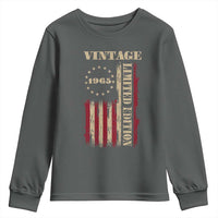 Vintage 1965 Birthday Youth Sweatshirt Retro American Flag Limited Edition