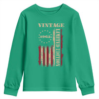 Vintage 1965 Birthday Youth Sweatshirt Retro American Flag Limited Edition