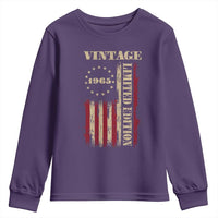 Vintage 1965 Birthday Youth Sweatshirt Retro American Flag Limited Edition
