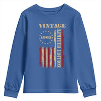 Vintage 1965 Birthday Youth Sweatshirt Retro American Flag Limited Edition