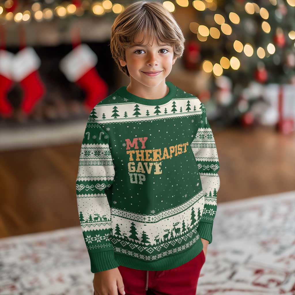 My Therapist Gave Up Ugly Christmas Sweater