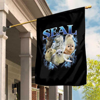 Baby Seals Garden Flag Retro Sea Dog Bootleg Vintage Graphic 90s