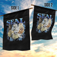 Baby Seals Garden Flag Retro Sea Dog Bootleg Vintage Graphic 90s
