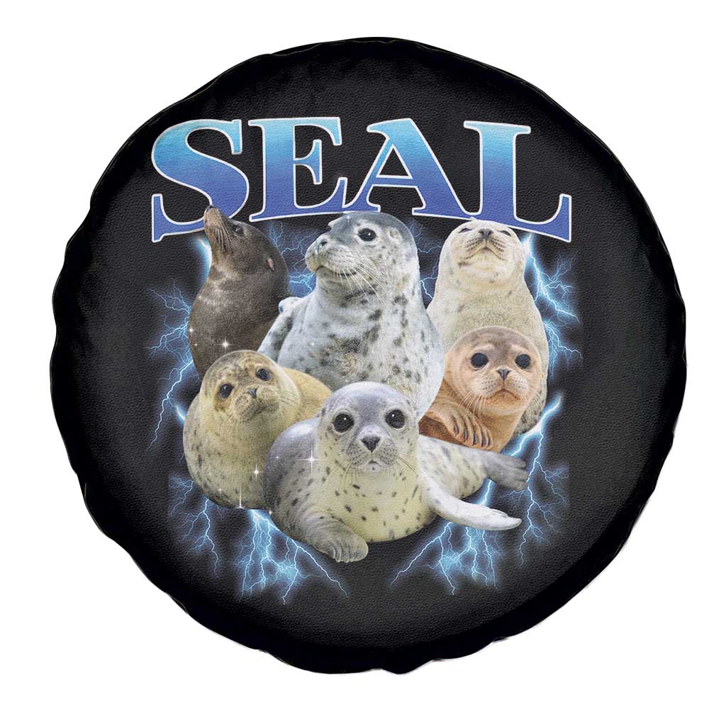 Baby Seals Spare Tire Cover Retro Sea Dog Bootleg Vintage Graphic 90s