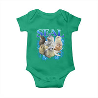 Baby Seals Baby Onesie Retro Sea Dog Bootleg Vintage Graphic 90s