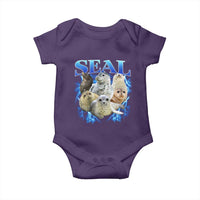 Baby Seals Baby Onesie Retro Sea Dog Bootleg Vintage Graphic 90s
