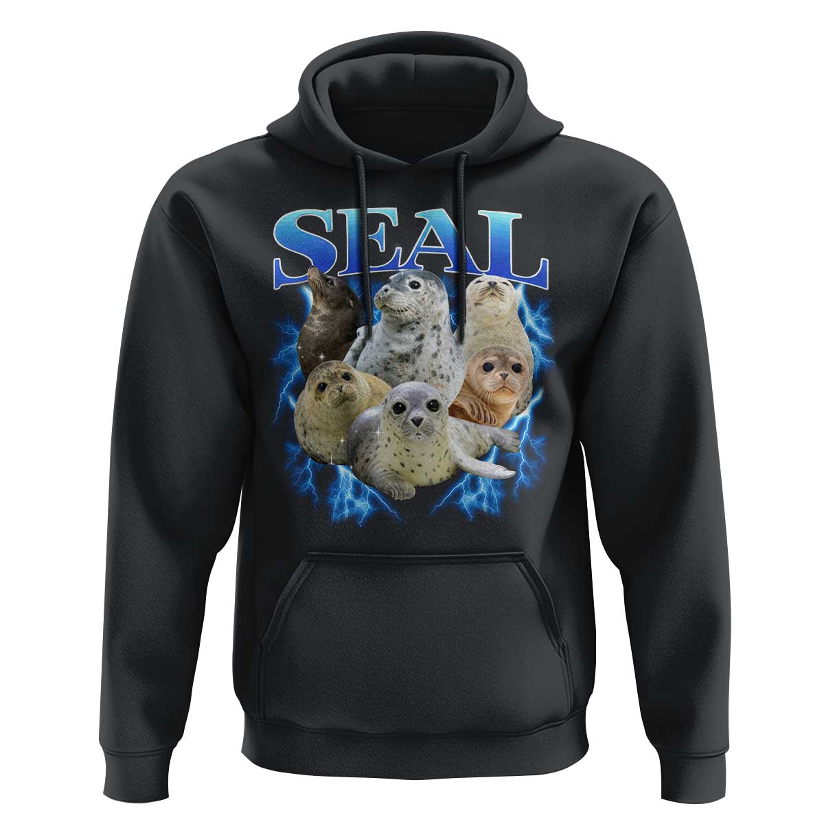 Baby Seals Hoodie Retro Sea Dog Bootleg Vintage Graphic 90s