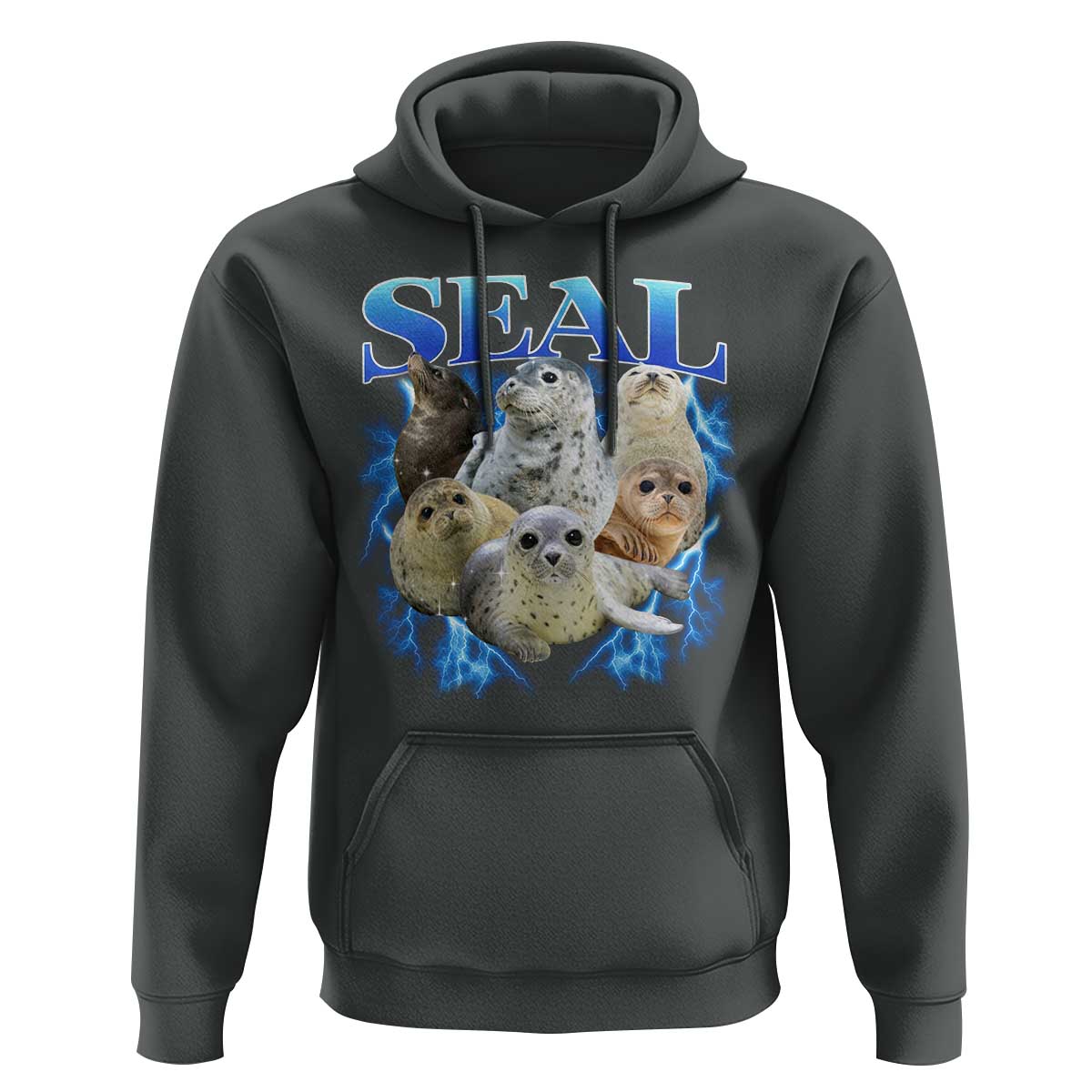 Baby Seals Hoodie Retro Sea Dog Bootleg Vintage Graphic 90s