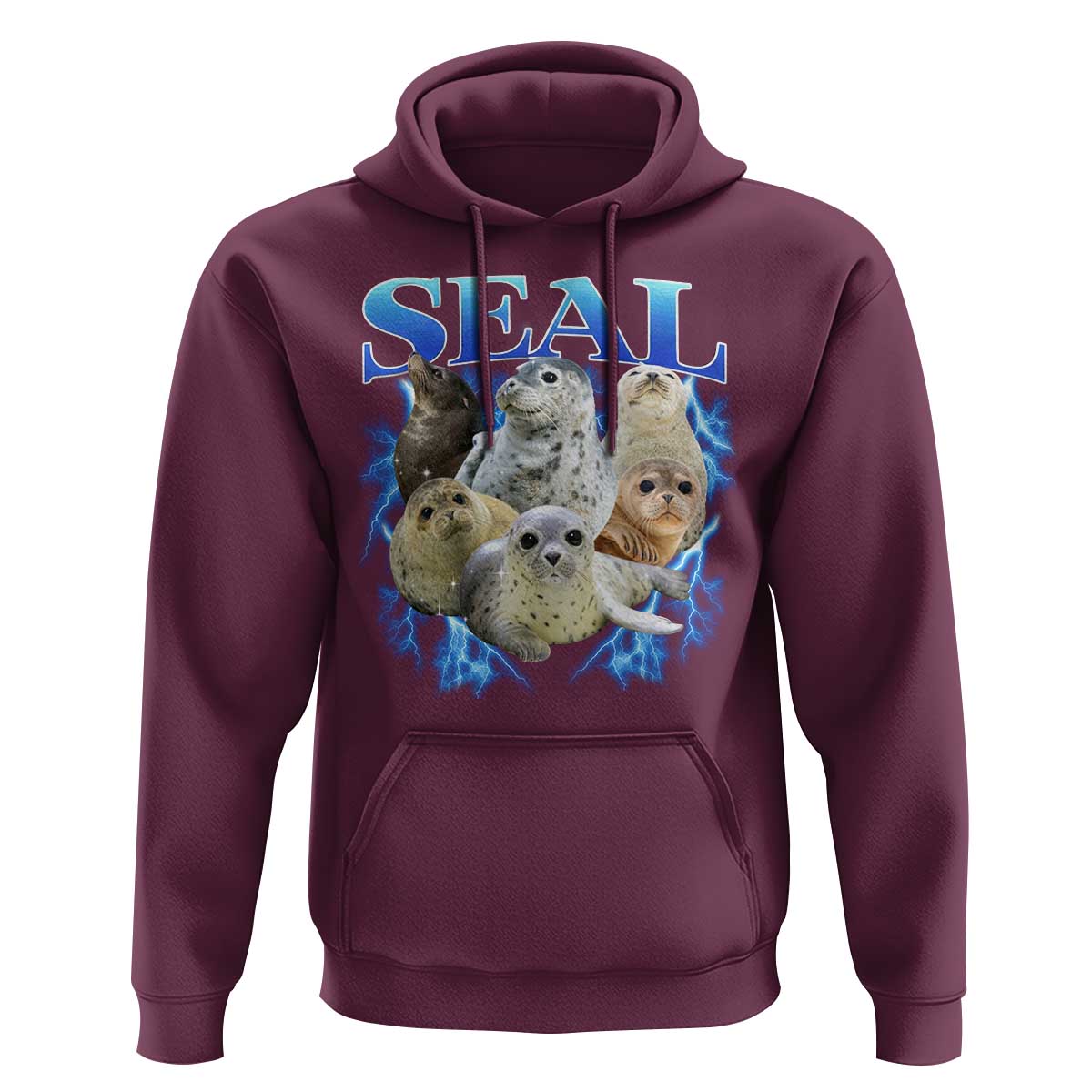 Baby Seals Hoodie Retro Sea Dog Bootleg Vintage Graphic 90s