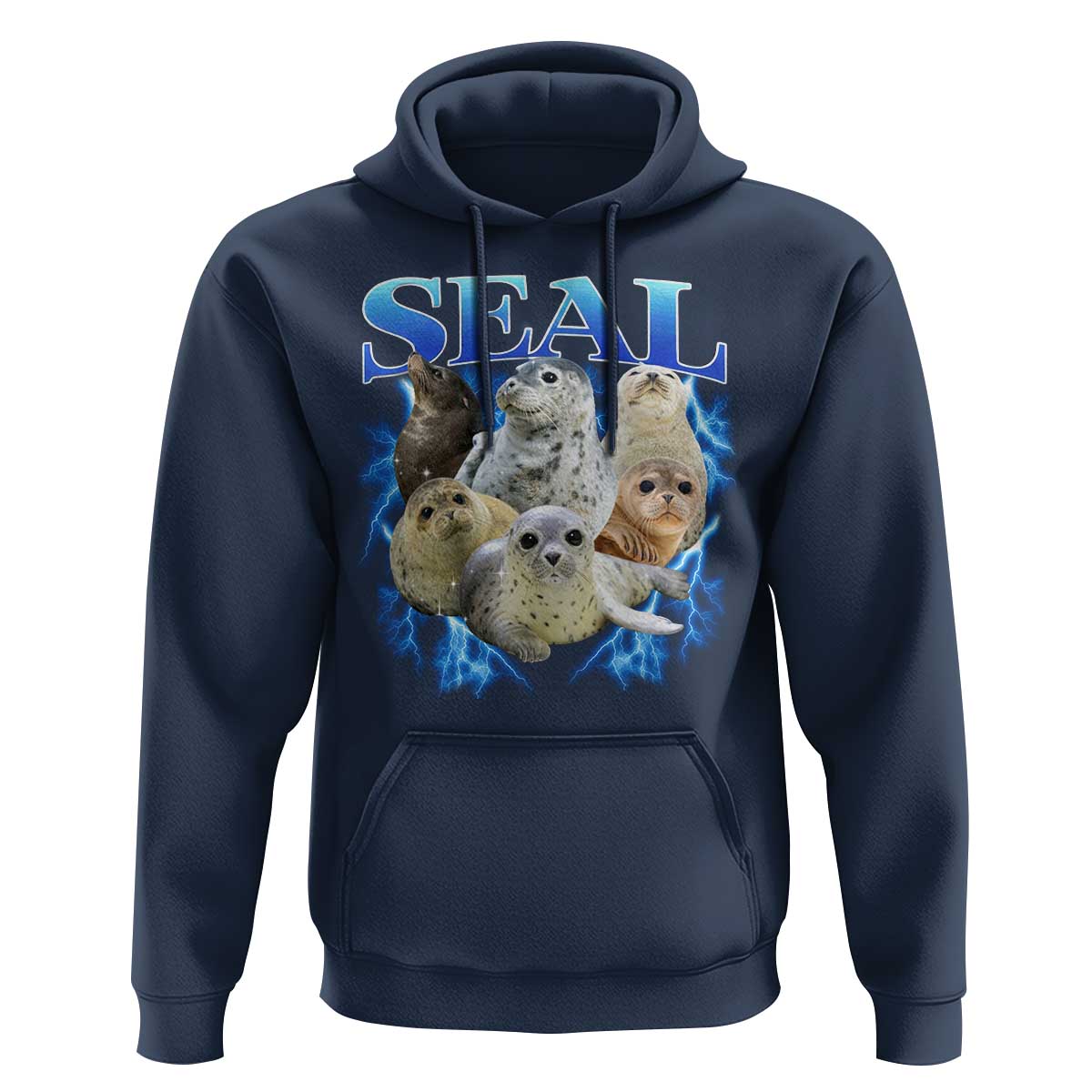 Baby Seals Hoodie Retro Sea Dog Bootleg Vintage Graphic 90s