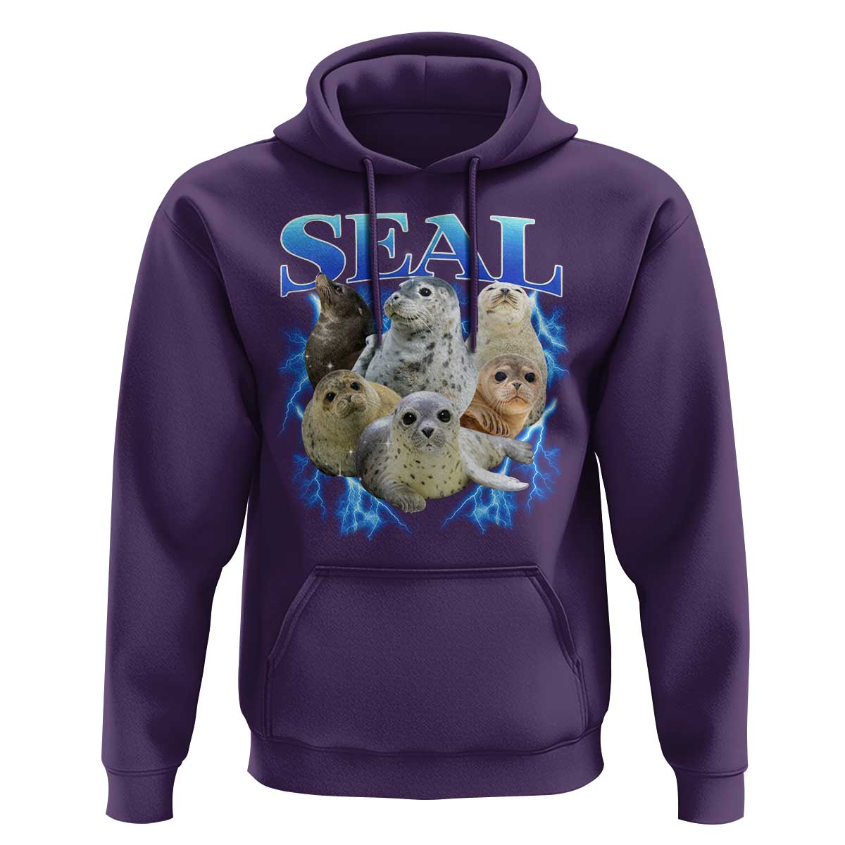 Baby Seals Hoodie Retro Sea Dog Bootleg Vintage Graphic 90s
